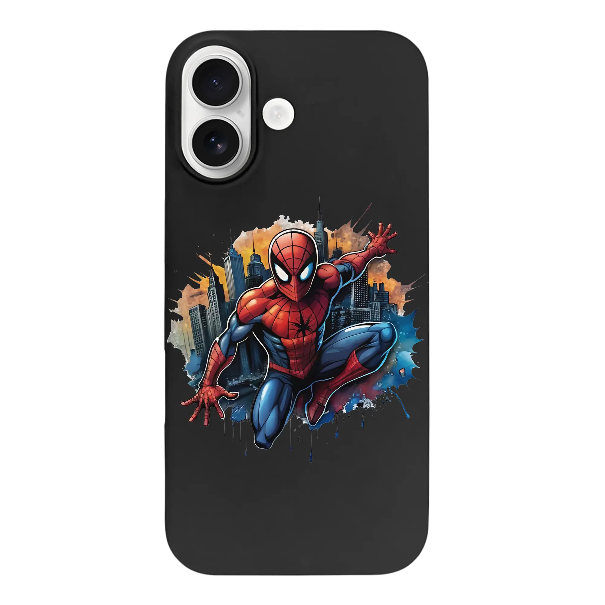 アベンジャーズ (Avenjāzu) グッズ スパイダーマン（Spider-Man） - iPhone 17 シリーズ シリコンケース 薄型 耐衝撃 指紋防止 ソフトタッチカバー 精密フィット 傷防止 保護ケース iPhone 17/17 Air/17 Pro/17 Pro Max 対応